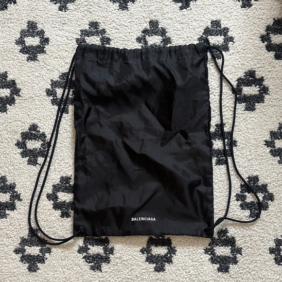Balenciaga Black Drawstring Backpack - Picture 1 of 3